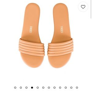 Tkees Serena Sandal size 6 in nude color.  EUC $50